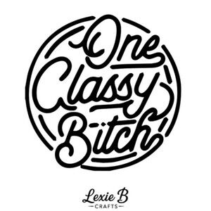 classy b Vinyl Decal Funny girl adult Sticker Car Window Laptop Decal 3.5 inch